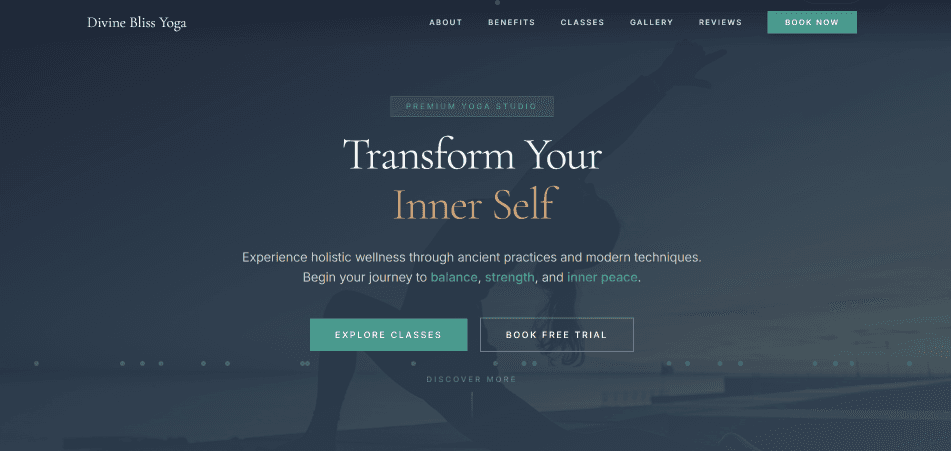 Yoga Class Website gallery image 1